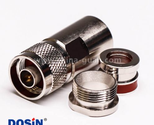 優(yōu)質(zhì)射頻同軸連接器N型直式公頭螺母鎖緊