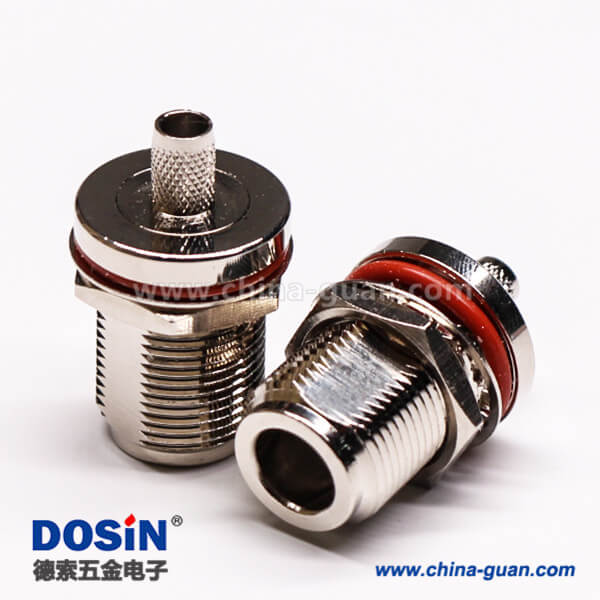 56-3 防水接頭連接器N型直式母頭穿墻防水壓接