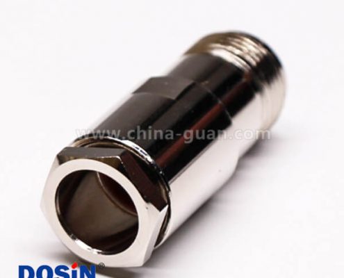 57-1 專業(yè)射頻同軸連接器N型直式母頭母針螺母鎖緊
