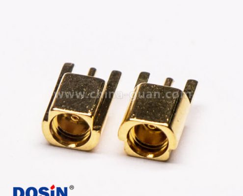 MMCX沉板式母座直式接PCB板鍍金