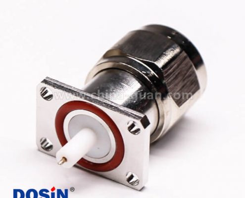 n型射頻同軸法蘭連接器公頭帶防水圈