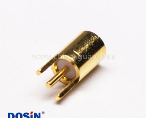 MMCX插座母頭直式插板射頻連接器鍍金接PCB板