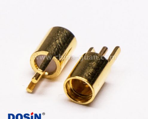 MMCX插座母頭直式插板射頻連接器鍍金接PCB板