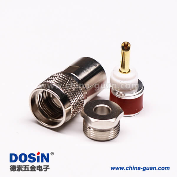 7-2 uhf公頭連接器同軸接線纜直式金針UHF-50KY