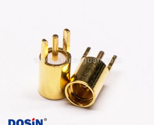 MMCX插座母頭直式插板射頻連接器鍍金接PCB板