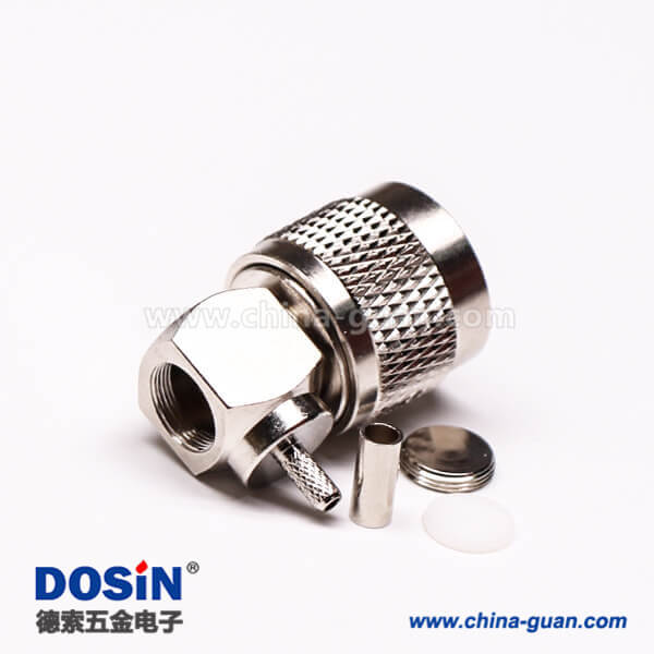 8-1 uhf公頭彎式金針UHF-C-JW3壓接同軸線纜