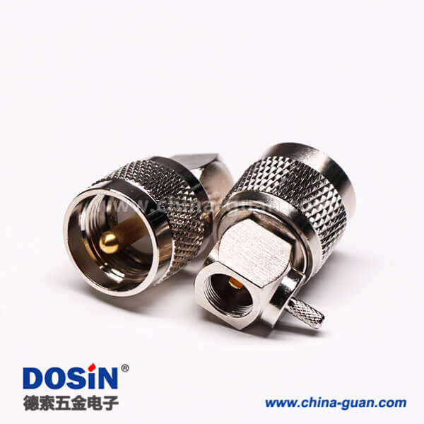 8-2 uhf公頭彎式金針UHF-C-JW3壓接同軸線纜