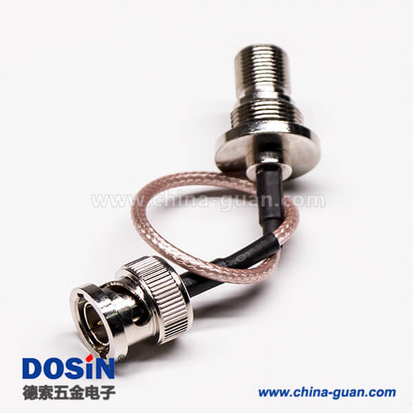 F頭轉(zhuǎn)公頭直式180度組裝線材壓接