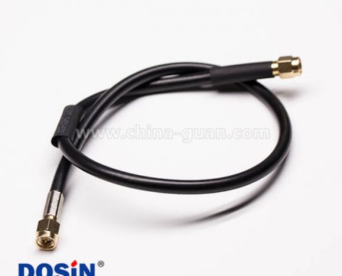 同軸線連接180度SMA公頭轉(zhuǎn)SMA公頭組裝線材