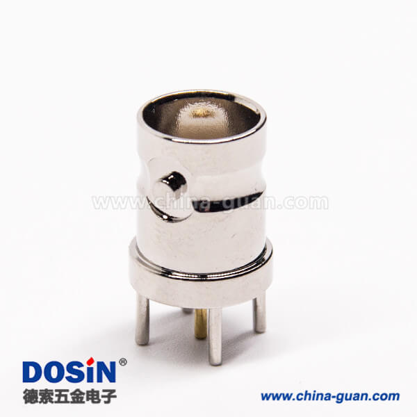 35-2 BNC接口母頭直式180度連接器插板接PCB板