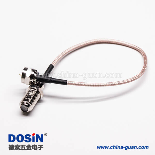 F頭同軸線直式180度公頭轉(zhuǎn)母頭接RG179線