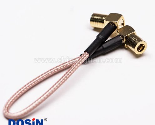 SMB線纜彎式公頭轉(zhuǎn)SMB公頭90度組裝線材壓接