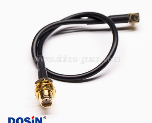 RF線材,同軸線纜,SMA母頭,前鎖穿墻,MCX公頭