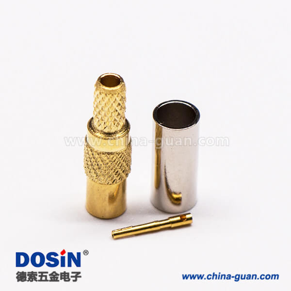 8-2 MMCX同軸連接器直式公頭壓接式接同軸線纜