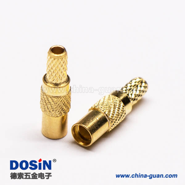 8-3 MMCX同軸連接器直式公頭壓接式接同軸線纜