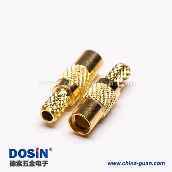 8-4 MMCX同軸連接器直式公頭壓接式接同軸線纜