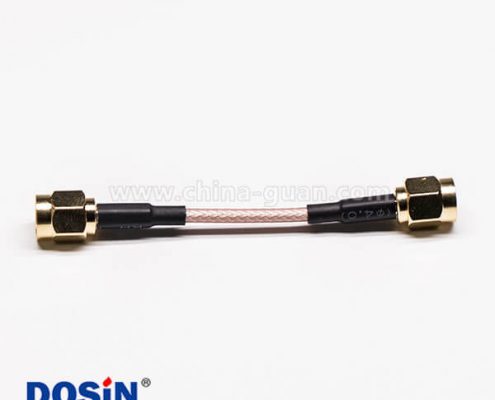 射頻線SMA公頭直式轉(zhuǎn)SMA穿墻母頭組裝線材