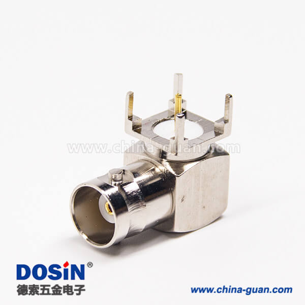 DOSIN-801-0171-1 bnc彎頭接頭母頭彎式90度穿孔接PCB板