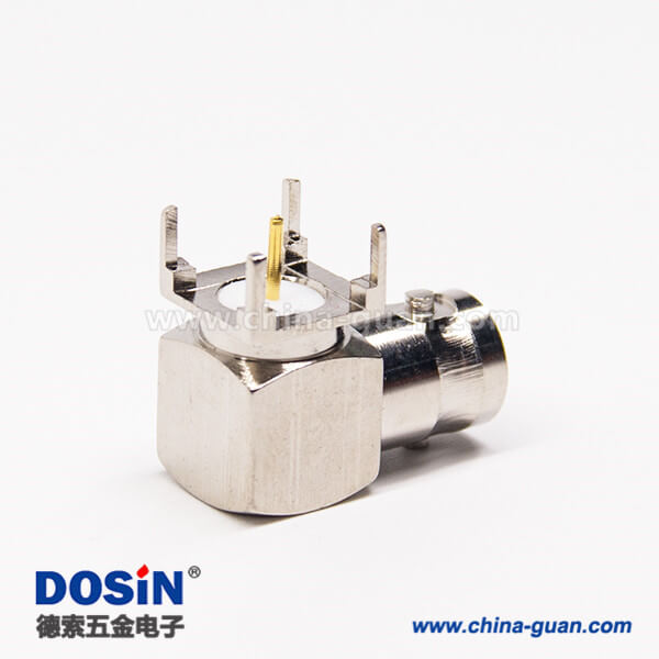 DOSIN-801-0171-3 bnc彎頭接頭母頭彎式90度穿孔接PCB板