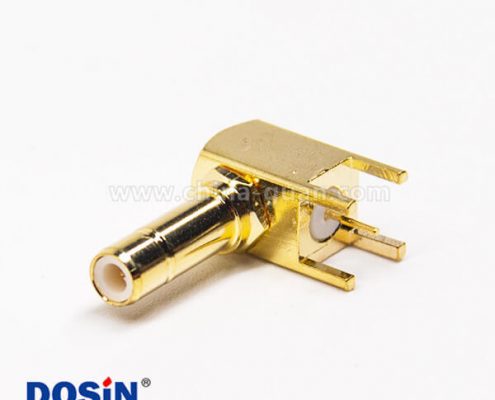 smb彎母頭連接器鍍金插板接PCB板