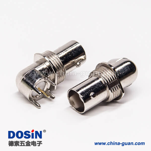 29-2 bnc插板接PCB板連接器彎式母頭穿墻面板安裝