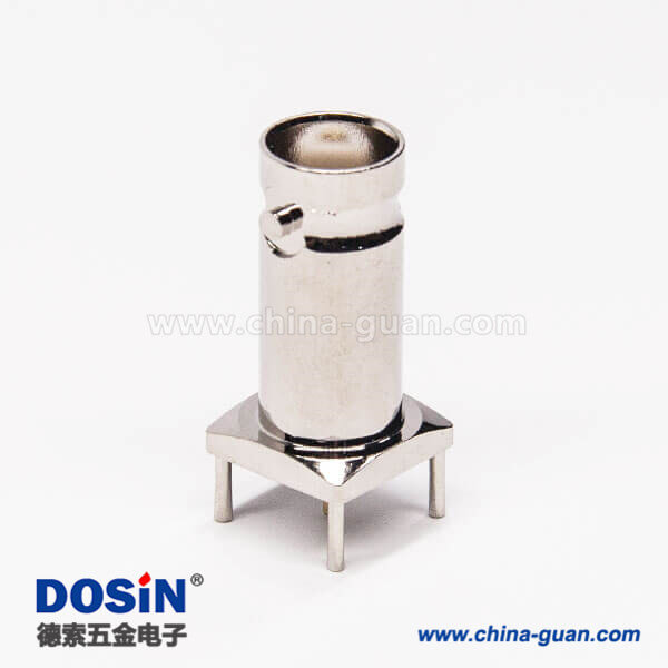 51-3 bnc插板接頭直式母頭穿孔式接PCB板