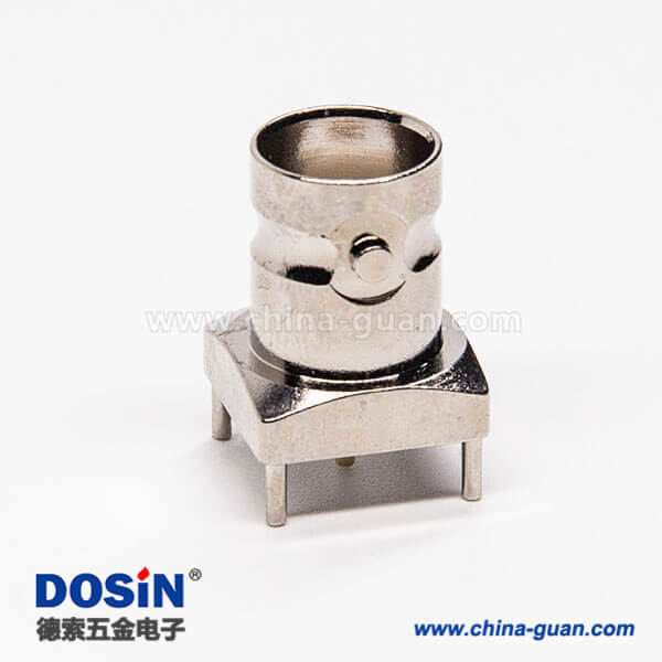 58-1 bnc連接器插板彎式180度母頭接PCB板