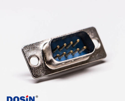 d-sub 9針（公）直式?jīng)_針接線焊接藍(lán)膠