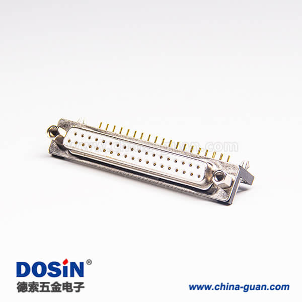 11 優(yōu)質(zhì)車針型DB接頭90度白色膠芯鉚鎖連接插PCB板