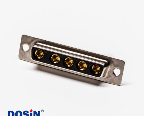 混合大電流d sub連接器5w5焊線式直式母座