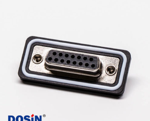 db15母頭雙排直式車針接線焊接防水