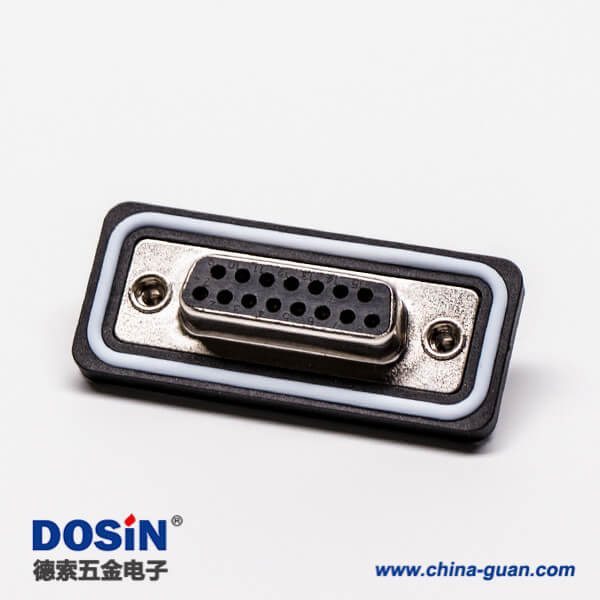 db15母頭雙排直式車針接線焊接防水