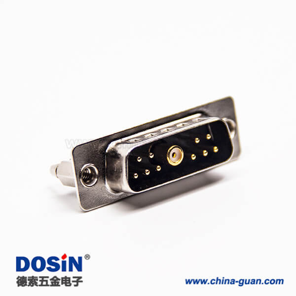 d sub連接器11w1大電流直式180度插板式接PCB板