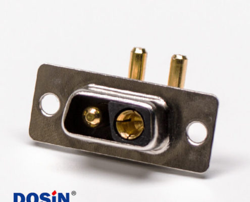 2V2 D SUB 大電流90°焊板 20A光孔鉚合母座接PCB