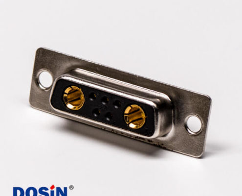 7w2大電流db混裝連接頭直式母座光孔穿孔接PCB板