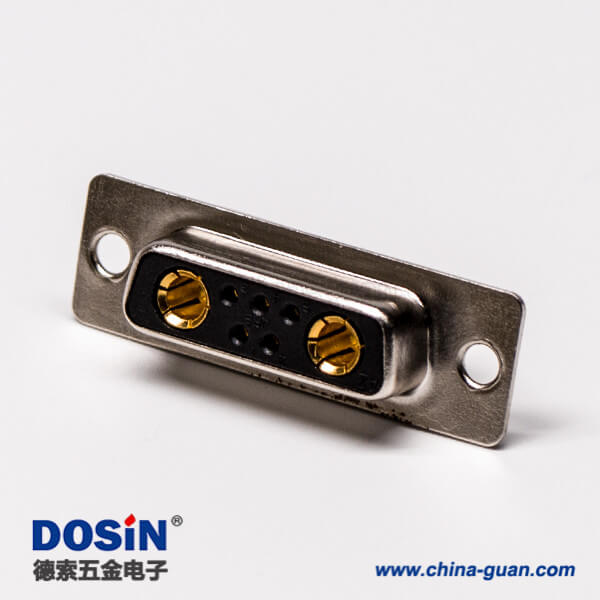 7w2大電流db混裝連接頭直式母座光孔穿孔接PCB板