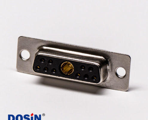 大電流 11w1連接器焊線直式母座防火鉚合線端