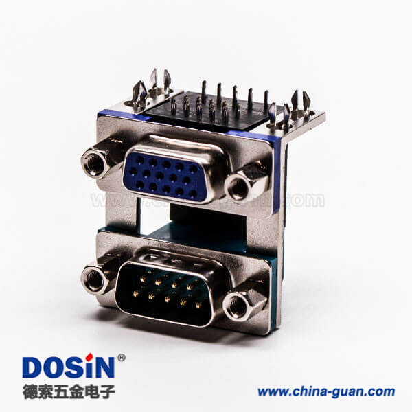 db插頭插座公座母座雙胞胎連接器9公針15母針5.08鉚鎖