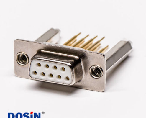 d sub9母頭直式插板加高型鉚鎖接PCB板