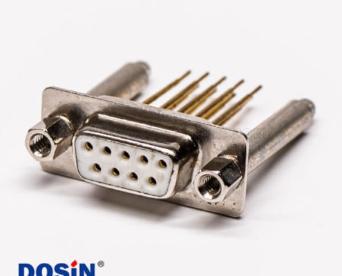 db9插板式母頭180°加高型圓柱鉚鎖