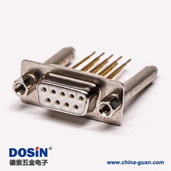 59 db9插板式母頭180°加高型圓柱鉚鎖