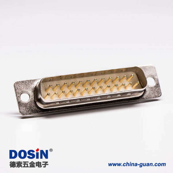 8 DB25連接器公頭直式180度車針接線焊接