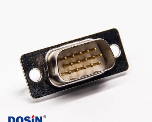 D sub車針連接器直式公頭9針焊接式接線