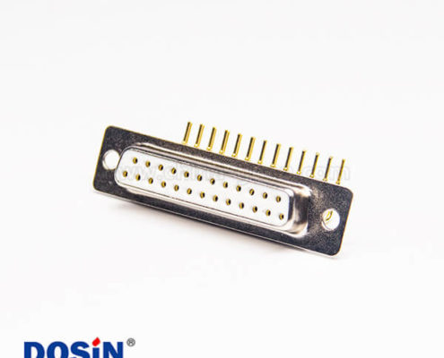 原廠直發(fā)車針DB連接器25Pin母頭彎式插座接PCB板