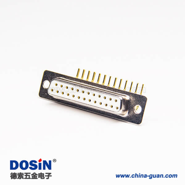 9 原廠直發(fā)車針DB連接器25Pin母頭彎式插座接PCB板