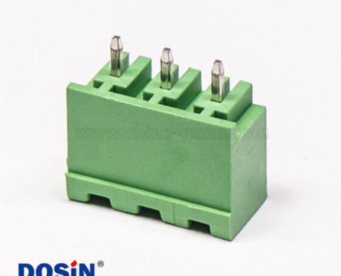 插拔式穿墻端子直式穿孔180度座子PCB板安裝