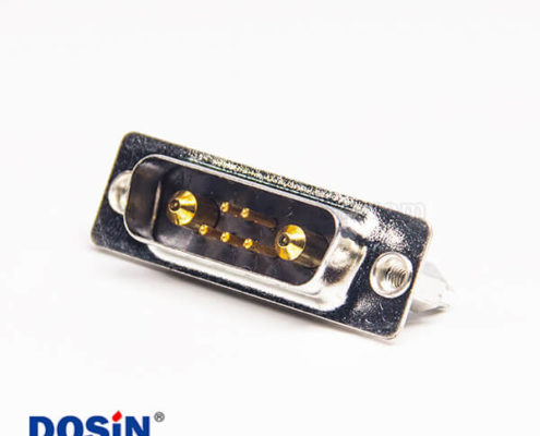 D sub大電流7W2直式公頭鉚鎖連接插板式