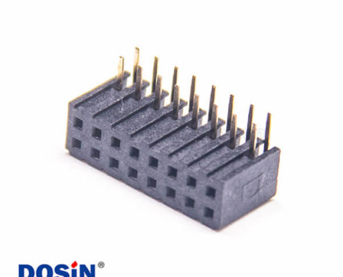 側(cè)插排母連接器2.0mm間距彎式單塑插板2X8PIN2pcs