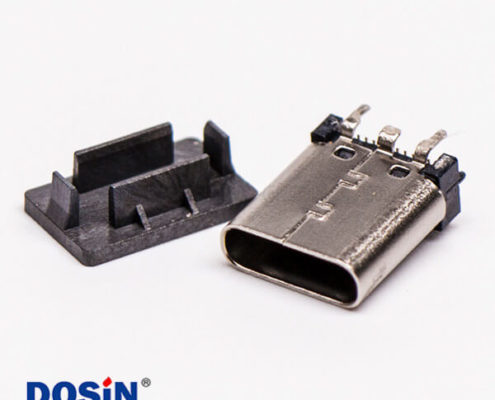 type c 直插母座單排直立式SMT插孔接PCB板