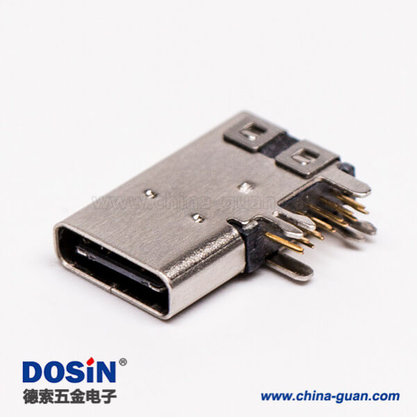 12 連接器 type-C母頭彎式側(cè)插式usb3.0連接器